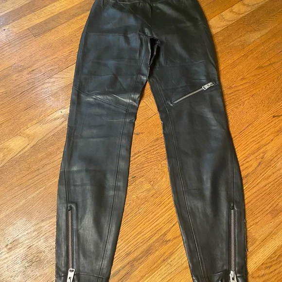 All Saints Kriva women’s faux leather leggings- size 2 - Picture 4 of 10